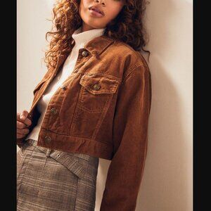 Pacsun Cropped Corduroy Jacket - XS/S